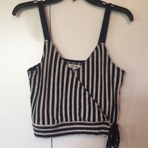 Navy Blue Stripe Top